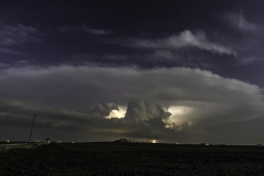 Ft Dodge Iowa storm lightning  moonlight
