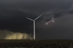 Iowa chase windmill lightning windmill