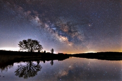 Beaver Creek milky way lake reflections
