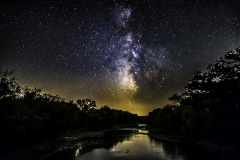 Boone River Bridge milky way