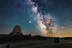 Devils Tower Wyoming Milky Way
