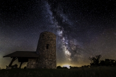 Pilot Knob milky way Iowa