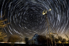 barn windmill star trail Madison Country Iowa
