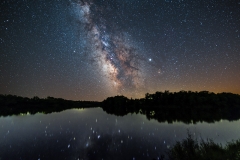 Bob White park milky way reflections lake