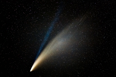 Neowise comet Iowa night sky