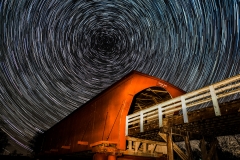 covered bridge star trail Madison Country Iowa
