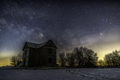 abandoned house milky way Stanhope