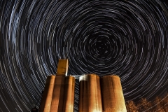 madrid elevator star trail