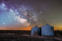 Iowa milky way farm silo