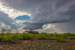 Texas abandoned house supercell