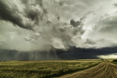 supercell thunderstorm Agate Colorado hail