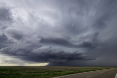 Dightton Kansas supercell thunderstorm