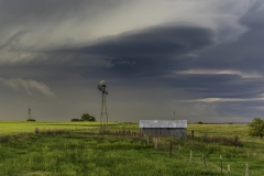 Kansas thunderstorm meso May 10 2016 windmill