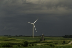 southwest Iowa thunderstorm windmill