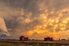 Texas train clouds storm color