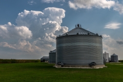 clouds silo Iowa