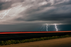 Nebraska lightning sky rural