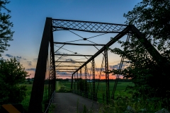 Mosquito Creek bridge sunset