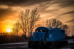 sunset train