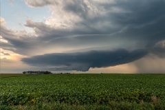 Inwood Iowa evening structure
