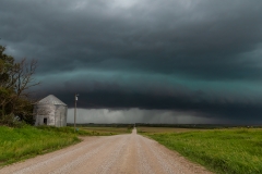 Nebraska hail core going green