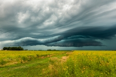 Woodward Iowa thunderstorm structure sky colors