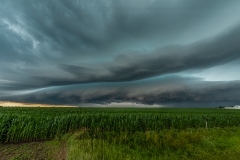 storm over field