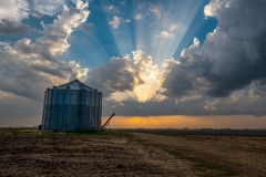 sunset silo Iowa
