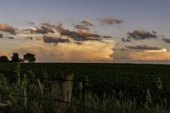 sunset thunderheads Madrid Iowa
